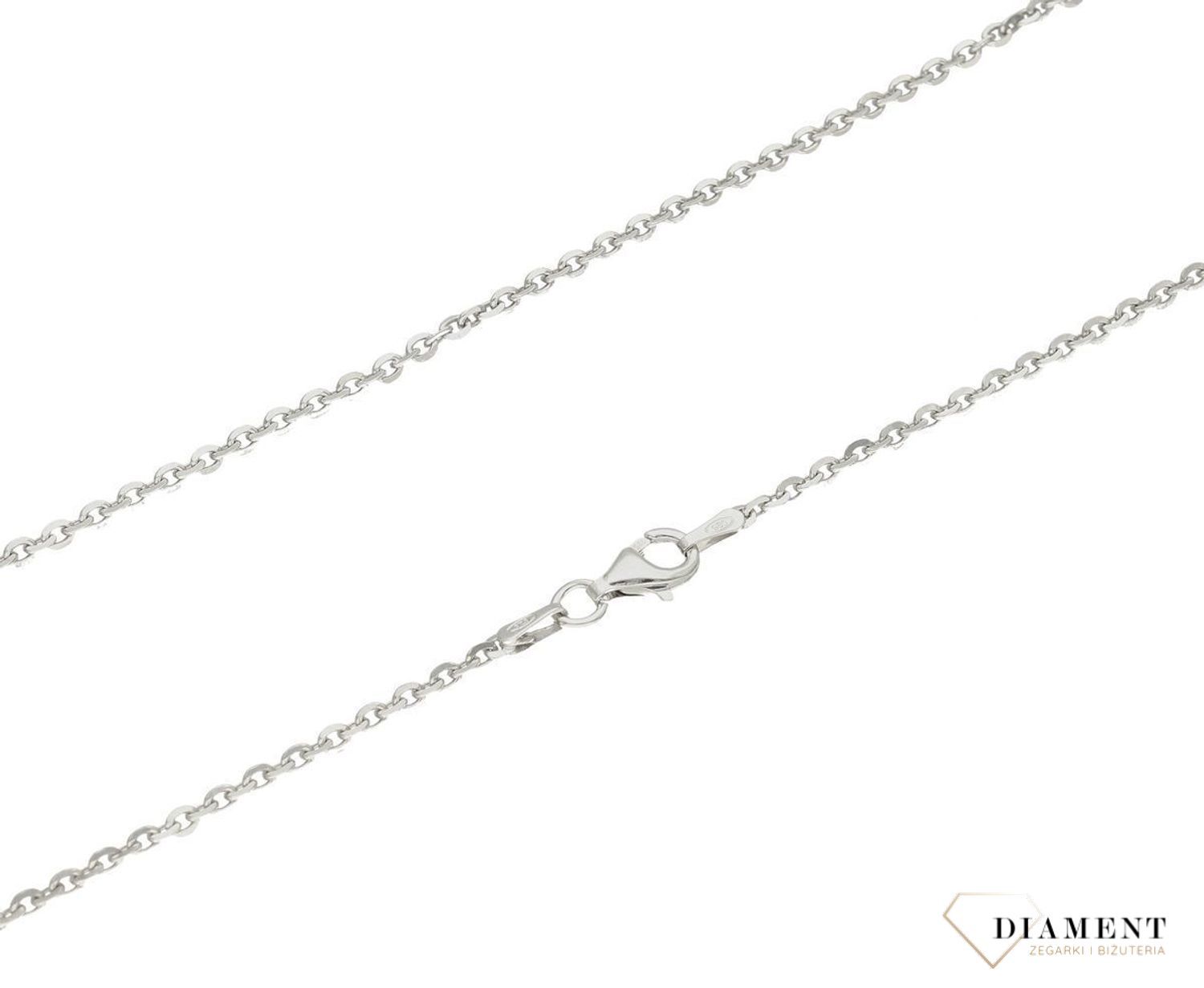 Srebrny łańcuszek 925 ankier 2 mm rodowany DIA-LAN-729338R-60-925 2mm. Srebrny łańcuszek najwyższej próby srebra 925. Łańcuszek srebrny rodowany o splocie ankier idealny na prezent. Łańcuszek srebrny o wadze 3,20 gram i szerokości 2  (1).jpg